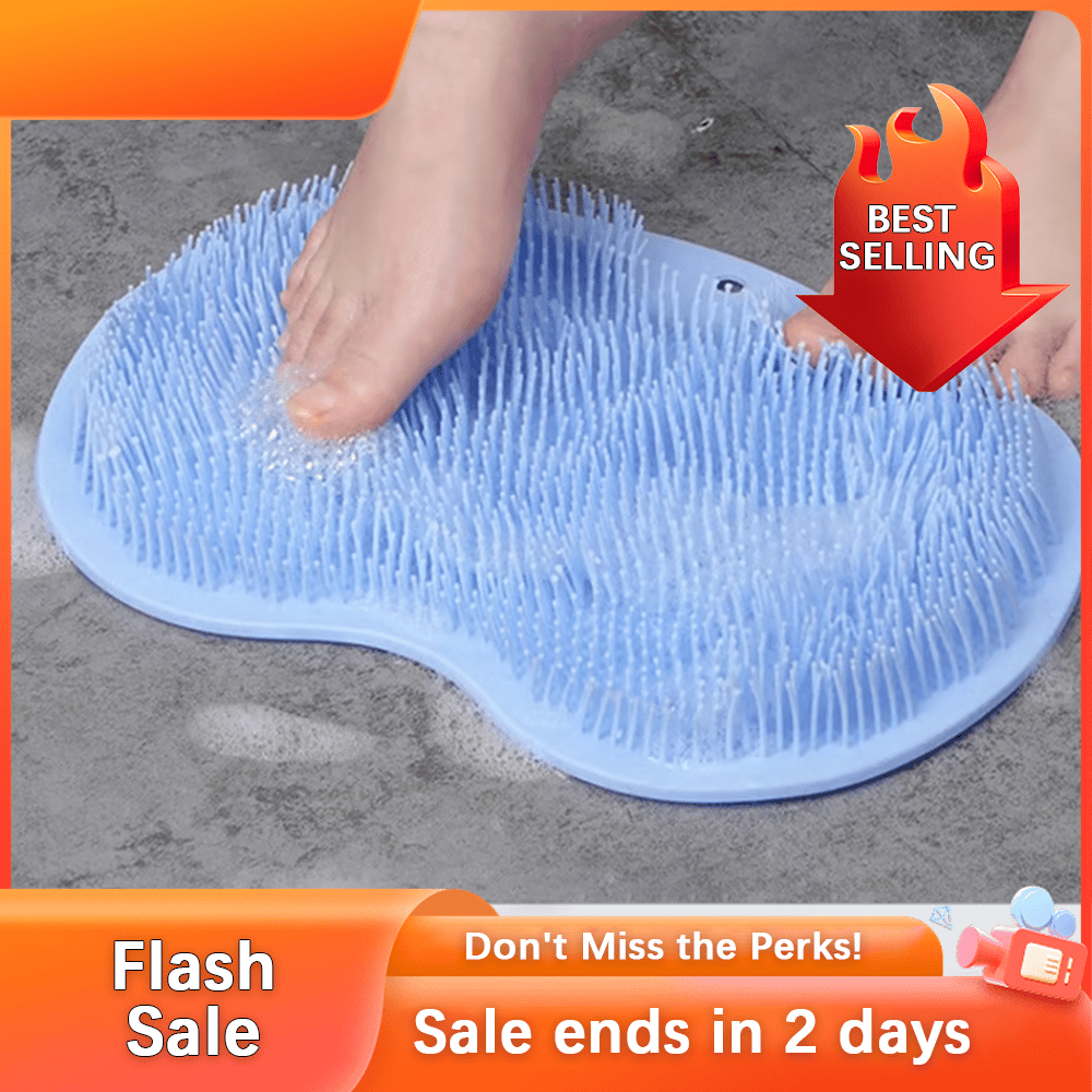 🏆Flash Sale⚡💥 50K+ SOLD! Almost Gone-💥Silicone Shower Foot Scrubber Mat,Best gifts