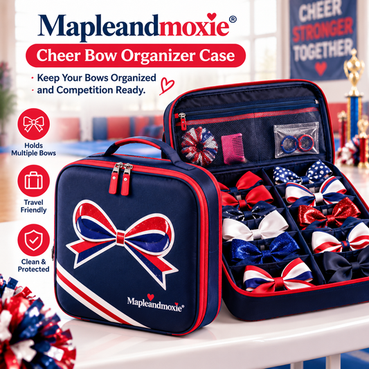 Mapleandmoxie® Cheer Bow Organizer Case