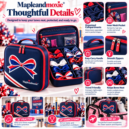 Mapleandmoxie® Cheer Bow Organizer Case