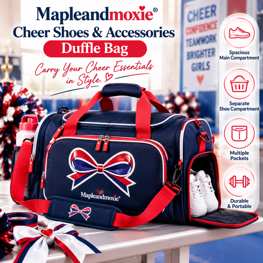 Mapleandmoxie® Cheer Shoes & Accessories Duffle Bag