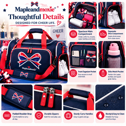 Mapleandmoxie® Cheer Shoes & Accessories Duffle Bag