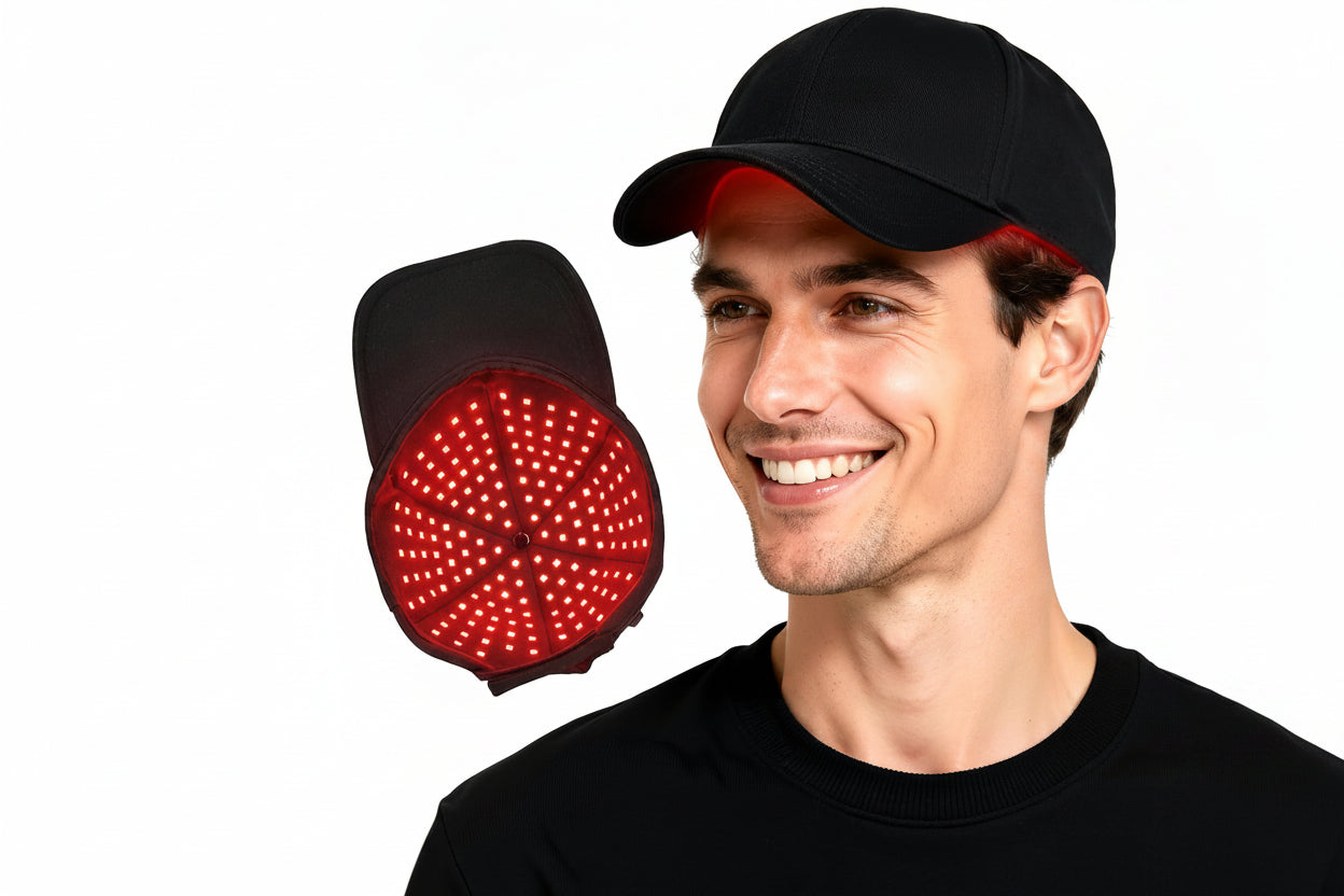 100 Red Light LED -More LEDs for wider and more intensive scalp coverage.