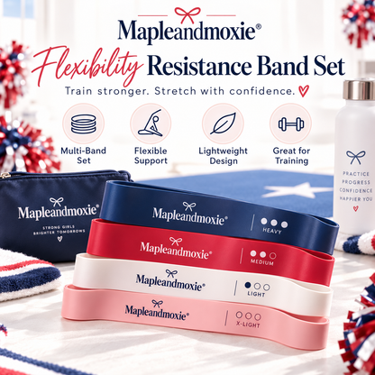 Mapleandmoxie® Flexibility Resistance Band Set