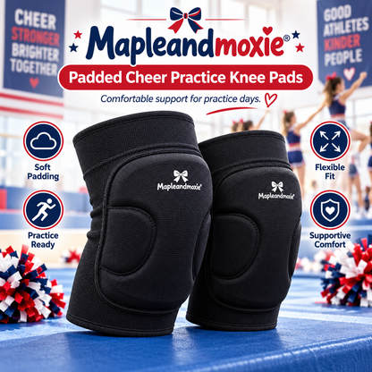 Mapleandmoxie® Padded Cheer Practice Knee Pads