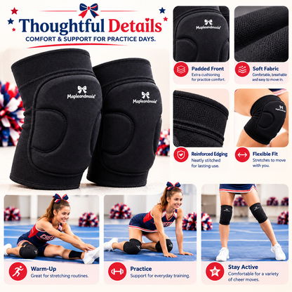 Mapleandmoxie® Padded Cheer Practice Knee Pads
