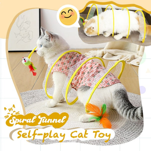 IEY®Self-play Cat Hunting Spiral Tunnel Toy
