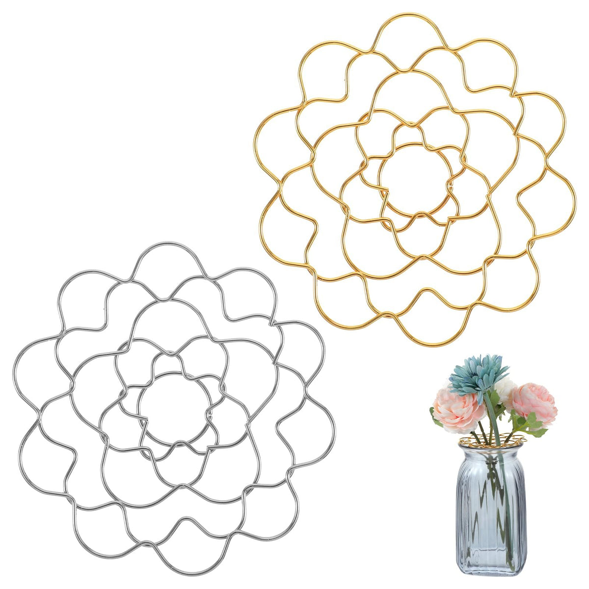 🏆Flash Sale⚡ 50K+ SOLD! Almost Gone-💥🌸Stainless Steel Floral Grid Organizer♻️